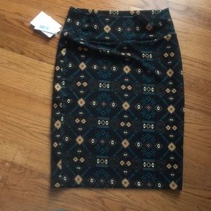 LulaRoe Cassie tribal skirt